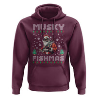 Christmas Muskie Fishing Hoodie Musky Fishmas Fisherman