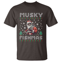 Christmas Muskie Fishing T Shirt Musky Fishmas Fisherman - Wonder Print Shop