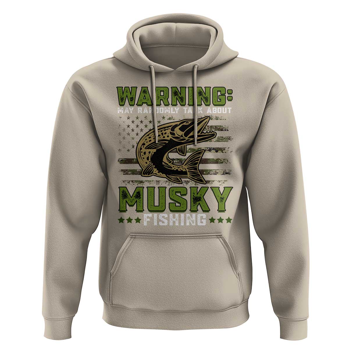 Warning May Randomly Talk About Musky Fishing Hoodie