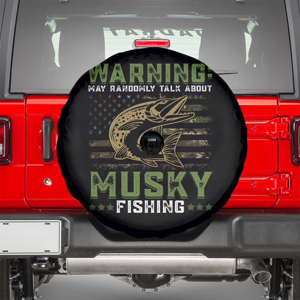 Warning May Randomly Talk About Musky Fishing Spare Tire Cover