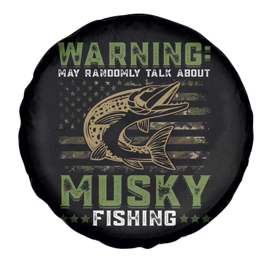 Warning May Randomly Talk About Musky Fishing Spare Tire Cover