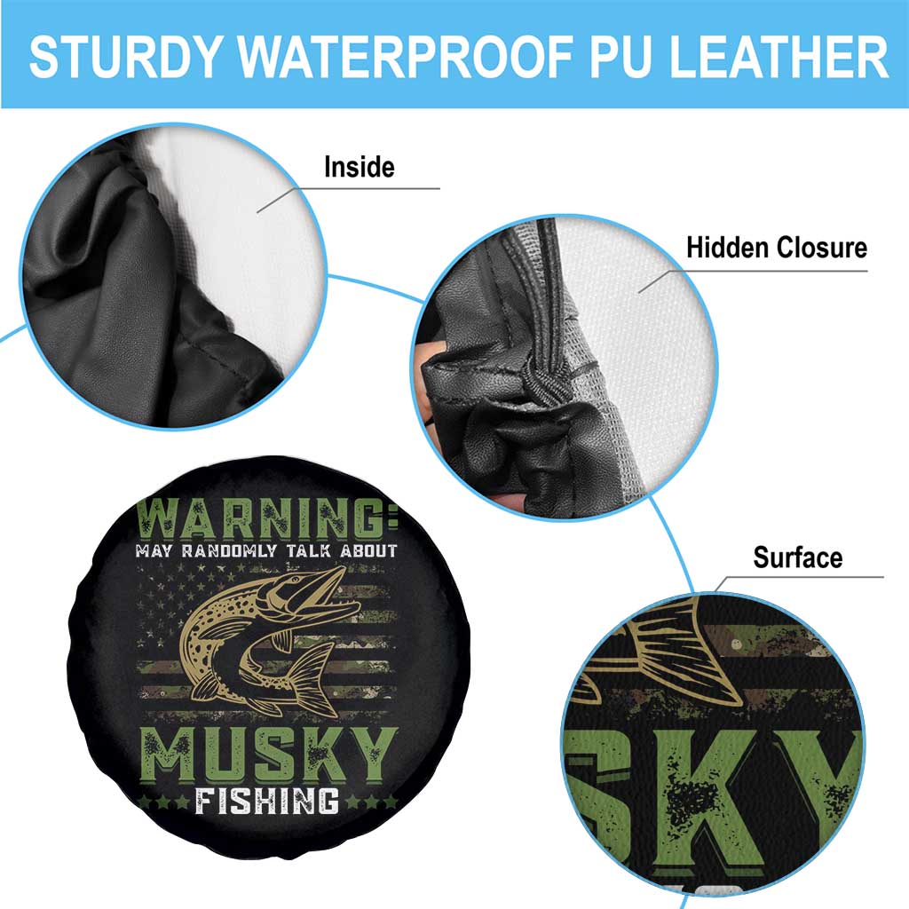 Warning May Randomly Talk About Musky Fishing Spare Tire Cover