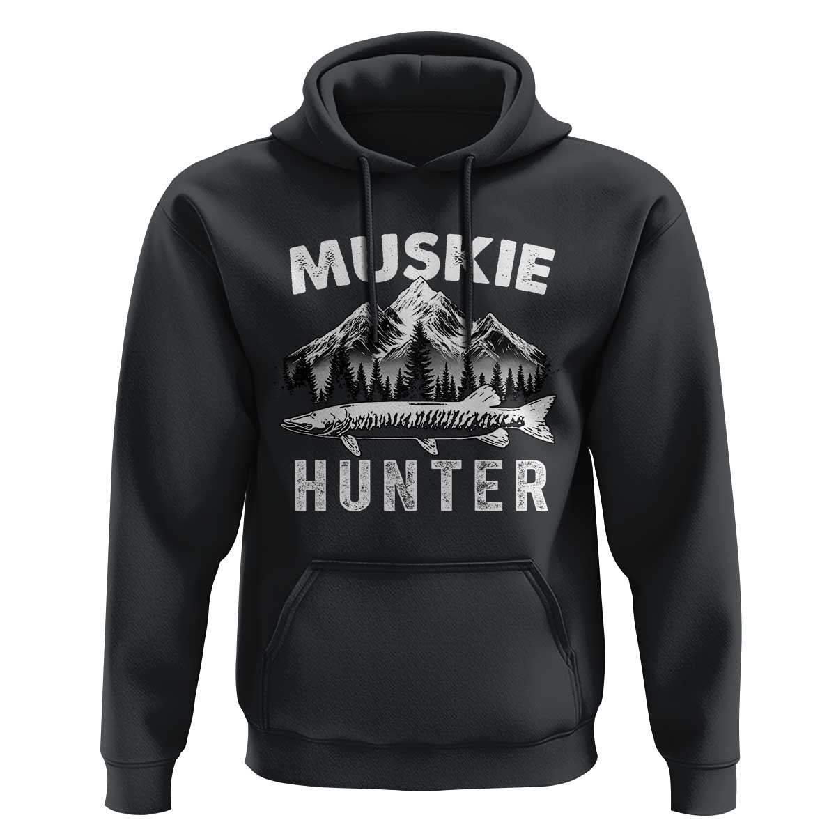 Musky Hunter Fishing Fisherman Hoodie