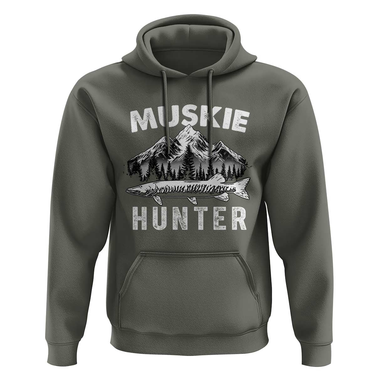 Musky Hunter Fishing Fisherman Hoodie