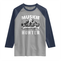 Musky Hunter Fishing Fisherman Raglan Shirt