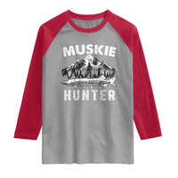 Musky Hunter Fishing Fisherman Raglan Shirt