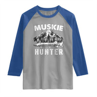 Musky Hunter Fishing Fisherman Raglan Shirt