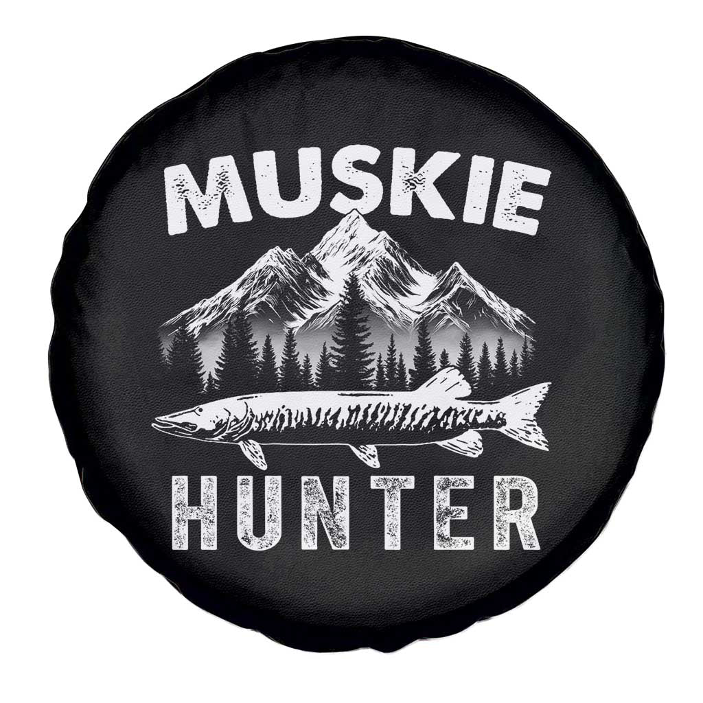 Musky Hunter Fishing Fisherman Spare Tire Cover