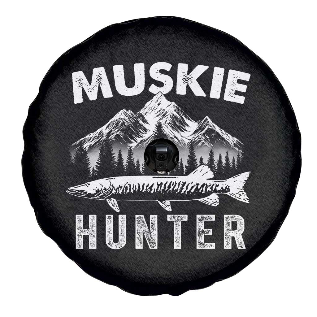 Musky Hunter Fishing Fisherman Spare Tire Cover
