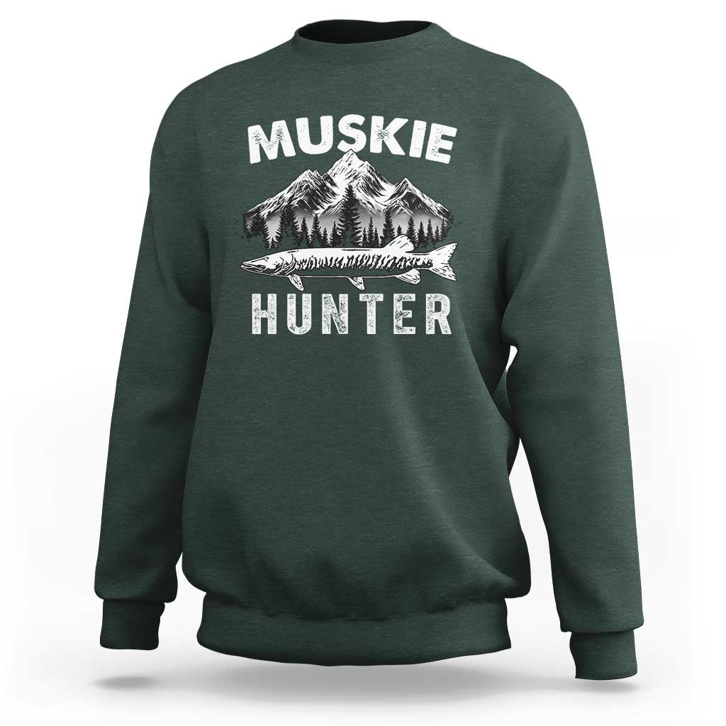 Musky Hunter Fishing Fisherman Sweatshirt - Wonder Print Shop