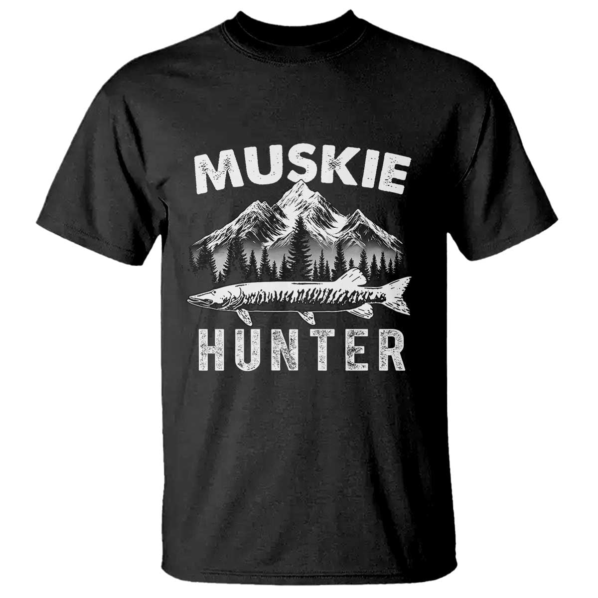 Musky Hunter Fishing Fisherman T Shirt - Wonder Print Shop