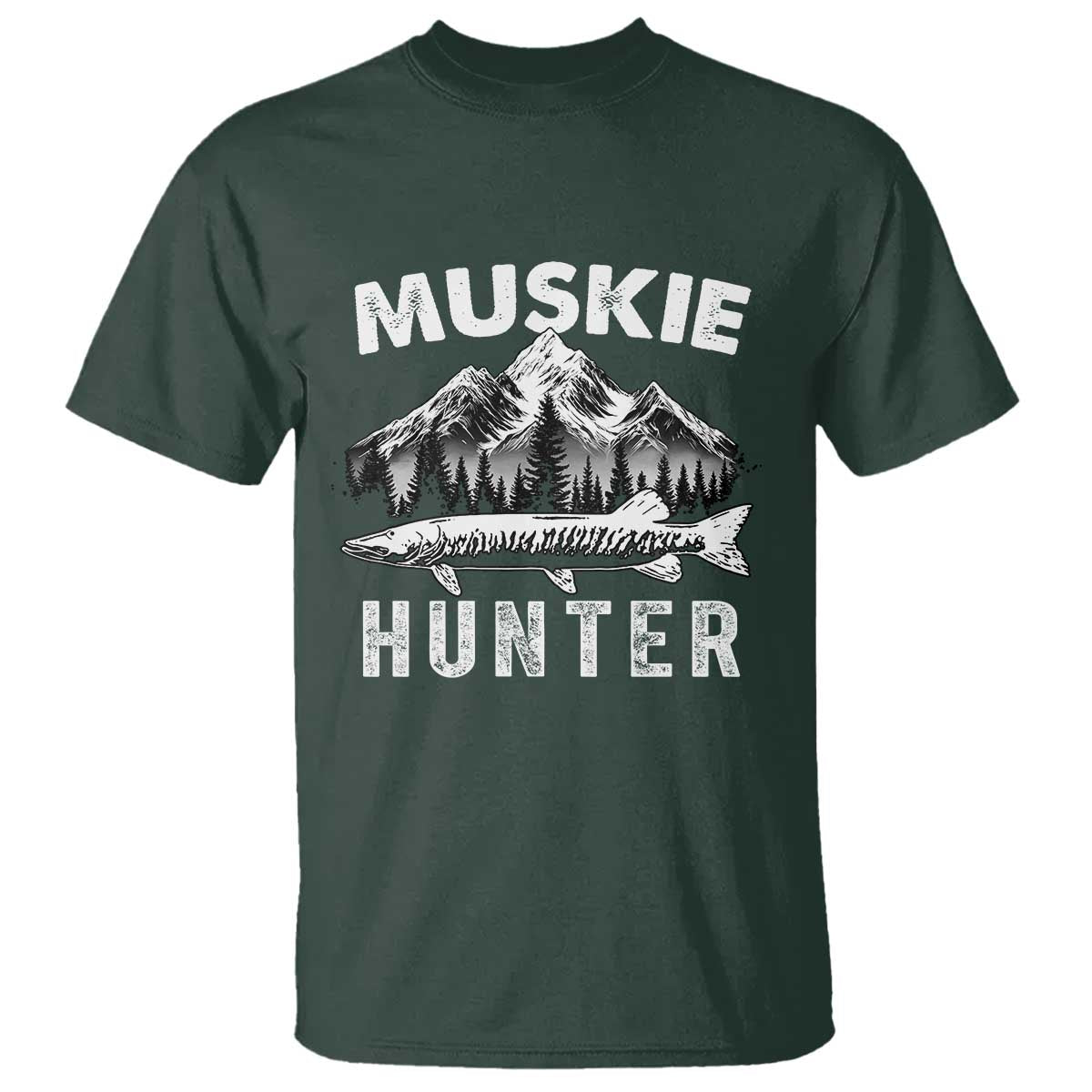 Musky Hunter Fishing Fisherman T Shirt - Wonder Print Shop