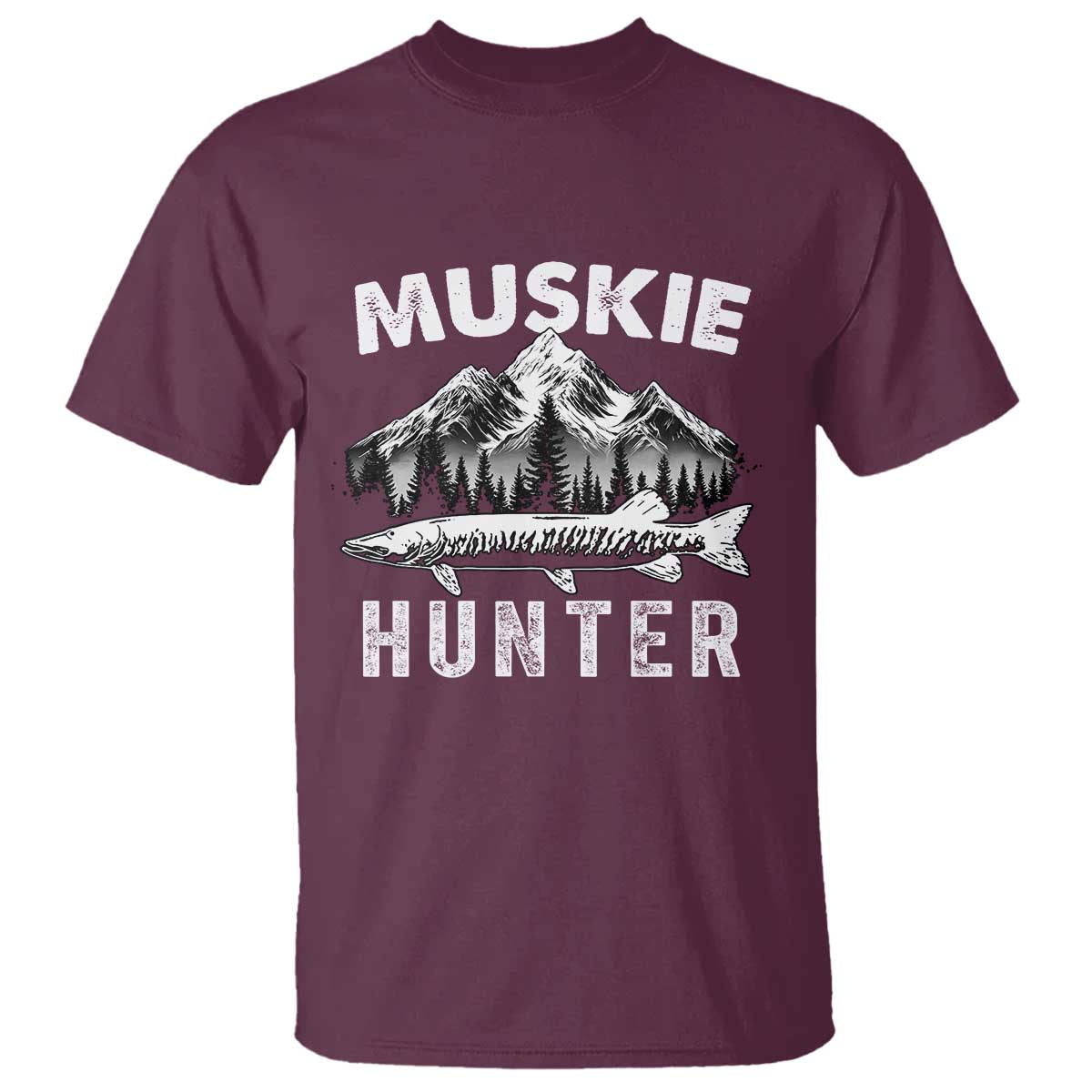 Musky Hunter Fishing Fisherman T Shirt - Wonder Print Shop