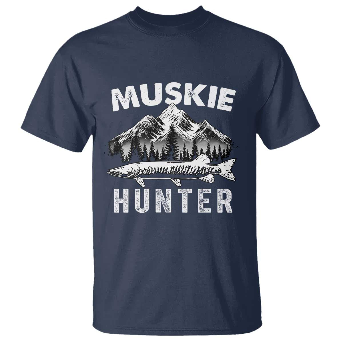 Musky Hunter Fishing Fisherman T Shirt - Wonder Print Shop