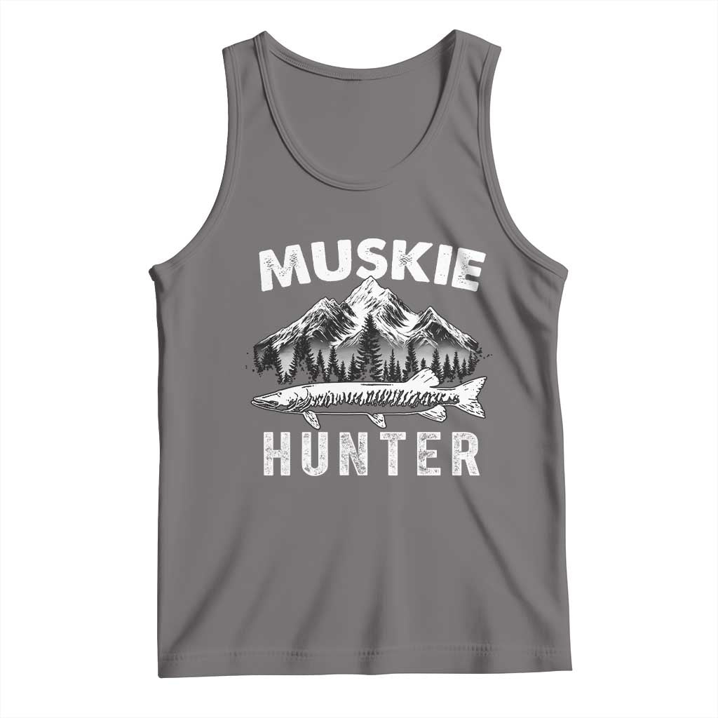 Musky Hunter Fishing Fisherman Tank Top