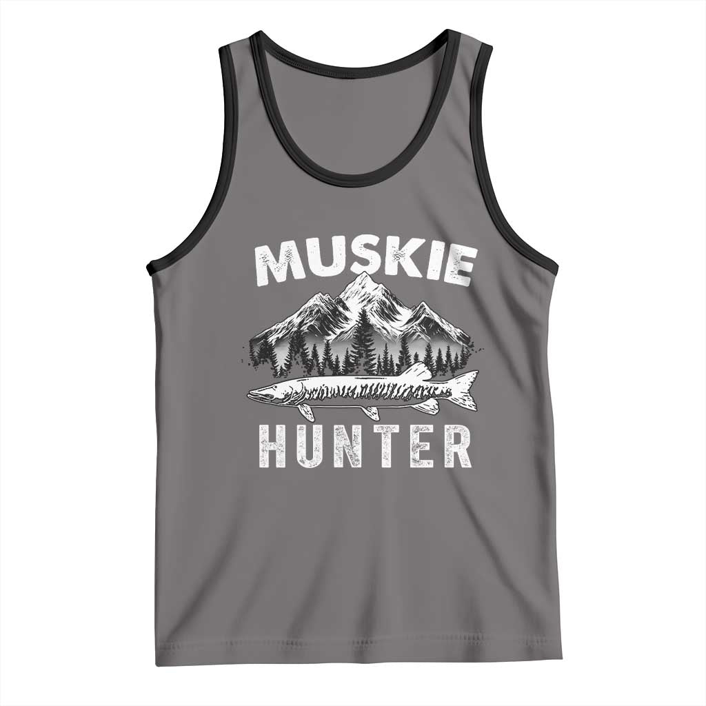 Musky Hunter Fishing Fisherman Tank Top