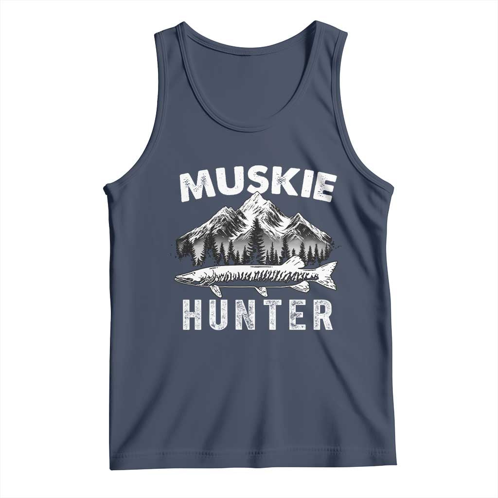 Musky Hunter Fishing Fisherman Tank Top