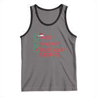 Funny Christmas Tank Top Nice Naughty Insufficient Evidence