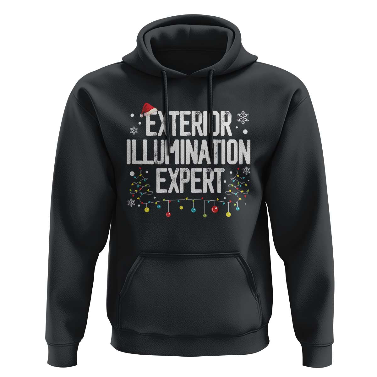 Funny Christmas Hoodie Exterior Illumination Expert Christmas Lights