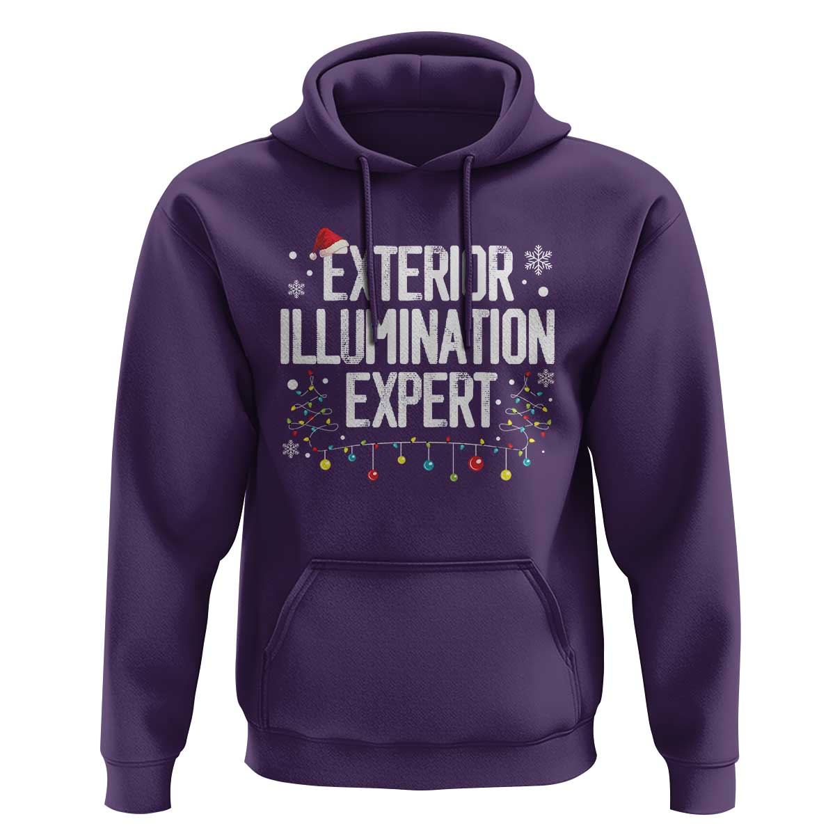 Funny Christmas Hoodie Exterior Illumination Expert Christmas Lights