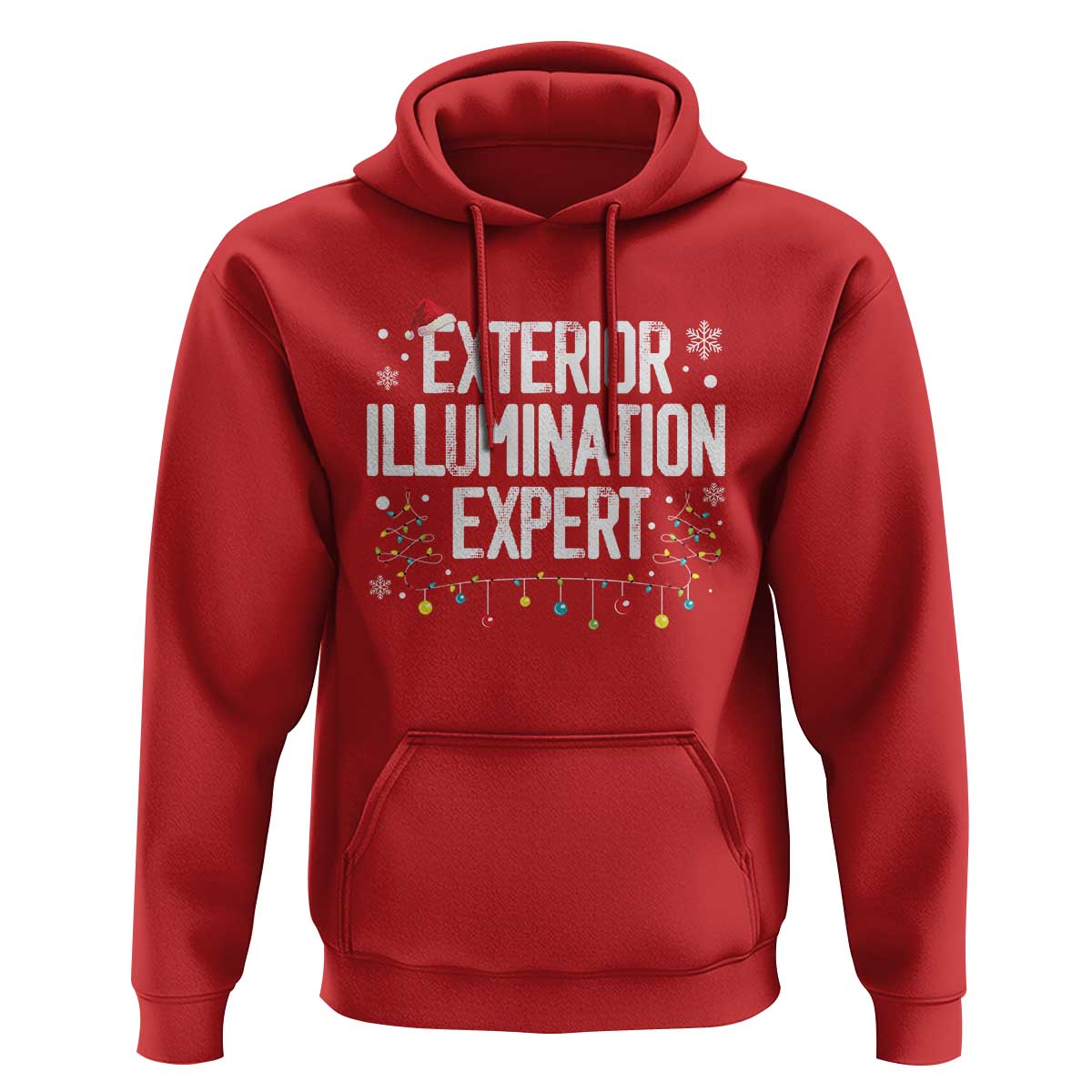 Funny Christmas Hoodie Exterior Illumination Expert Christmas Lights