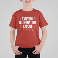 Funny Christmas T Shirt For Kid Exterior Illumination Expert Christmas Lights - Wonder Print Shop