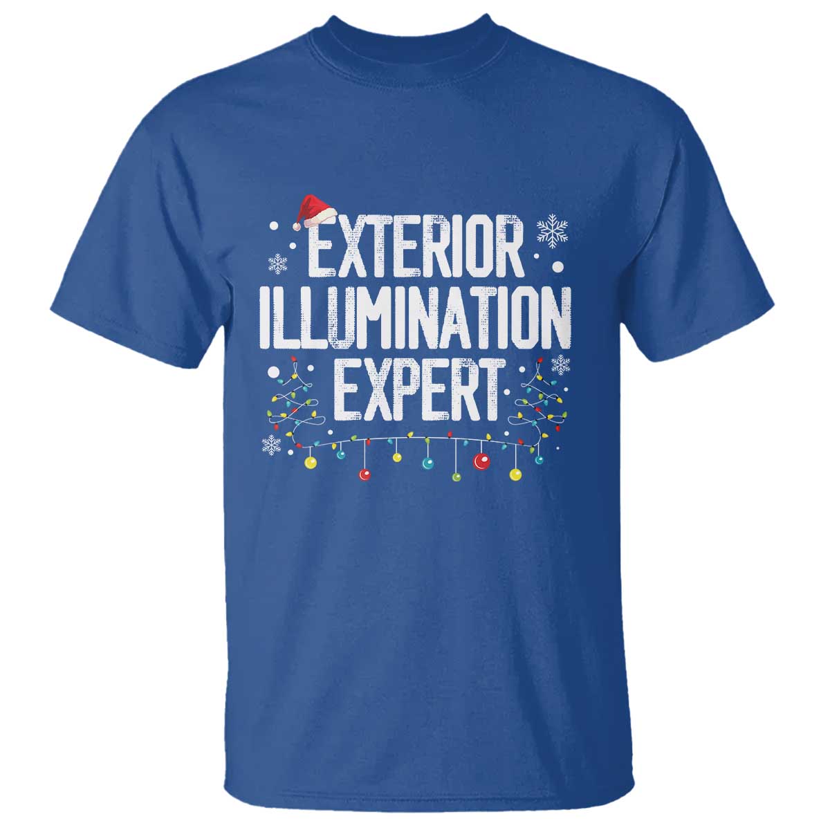 Funny Christmas T Shirt Exterior Illumination Expert Christmas Lights - Wonder Print Shop