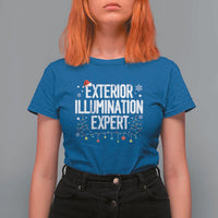 Funny Christmas T Shirt For Women Exterior Illumination Expert Christmas Lights - Wonder Print Shop