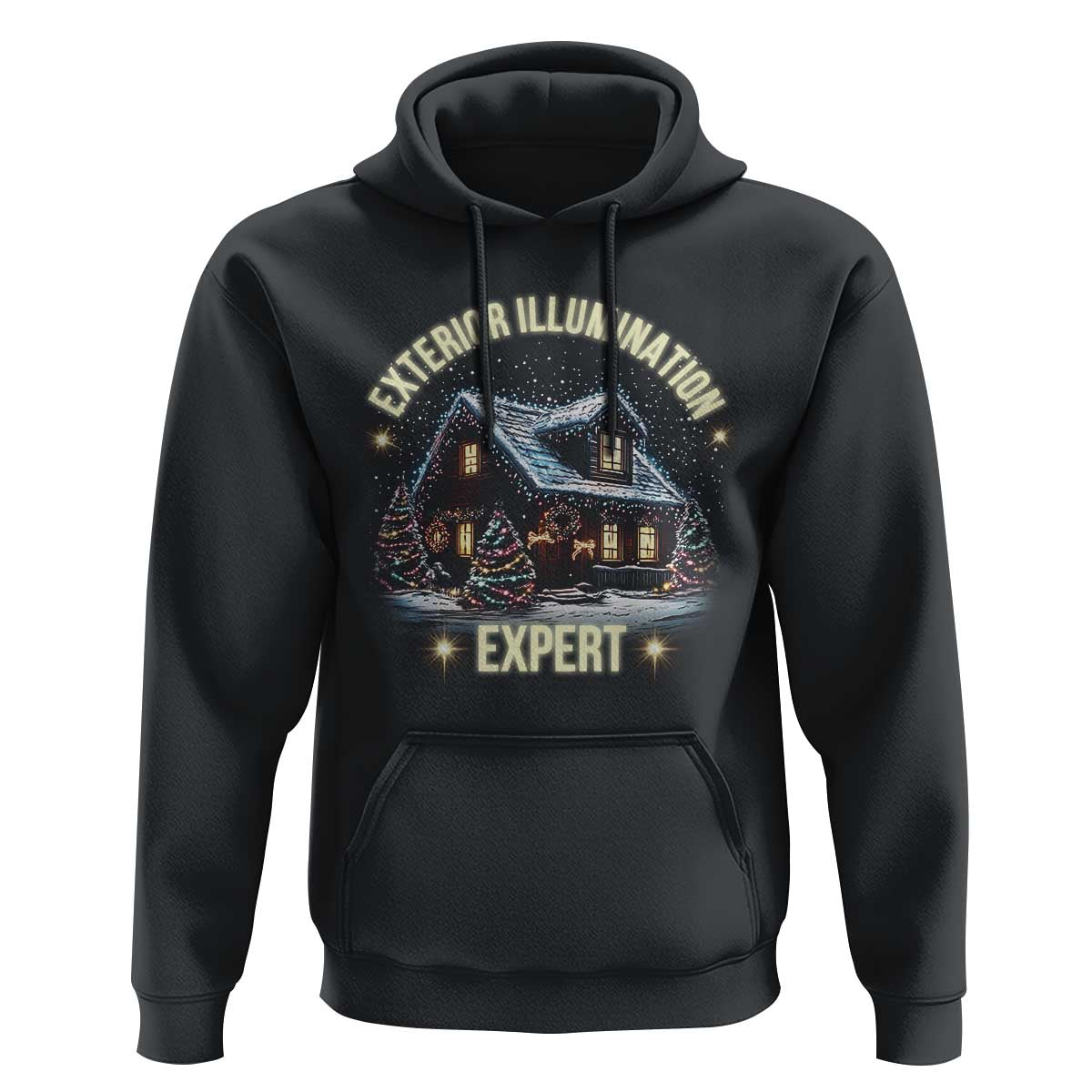 Funny Christmas Hoodie Exterior Illumination Expert Christmas Lights Home