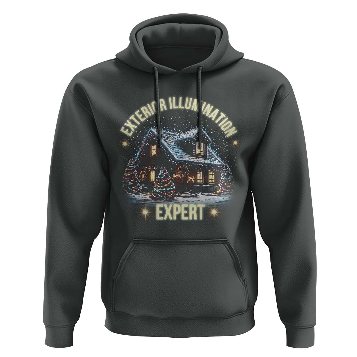 Funny Christmas Hoodie Exterior Illumination Expert Christmas Lights Home