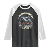 Funny Christmas Raglan Shirt Exterior Illumination Expert Christmas Lights Home