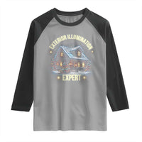 Funny Christmas Raglan Shirt Exterior Illumination Expert Christmas Lights Home