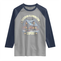 Funny Christmas Raglan Shirt Exterior Illumination Expert Christmas Lights Home