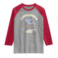 Funny Christmas Raglan Shirt Exterior Illumination Expert Christmas Lights Home