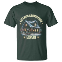 Funny Christmas T Shirt Exterior Illumination Expert Christmas Lights Home - Wonder Print Shop