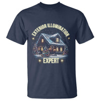 Funny Christmas T Shirt Exterior Illumination Expert Christmas Lights Home - Wonder Print Shop