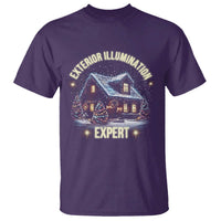 Funny Christmas T Shirt Exterior Illumination Expert Christmas Lights Home - Wonder Print Shop