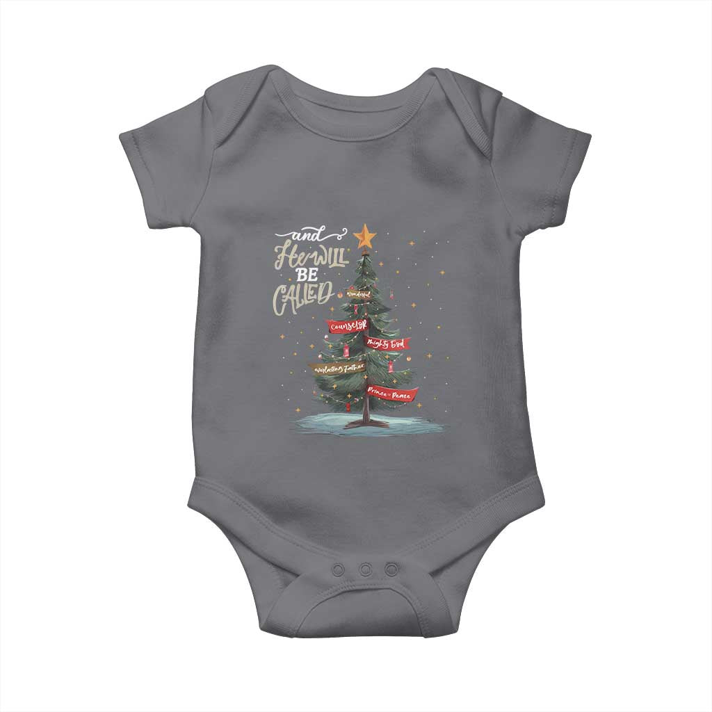 Xmas Christian Baby Onesie He Will Be Called Wonderful Counselor