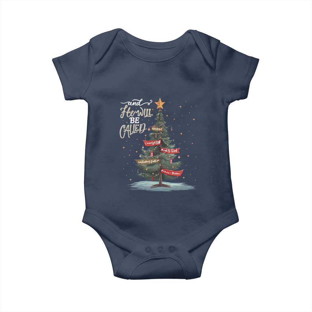 Xmas Christian Baby Onesie He Will Be Called Wonderful Counselor