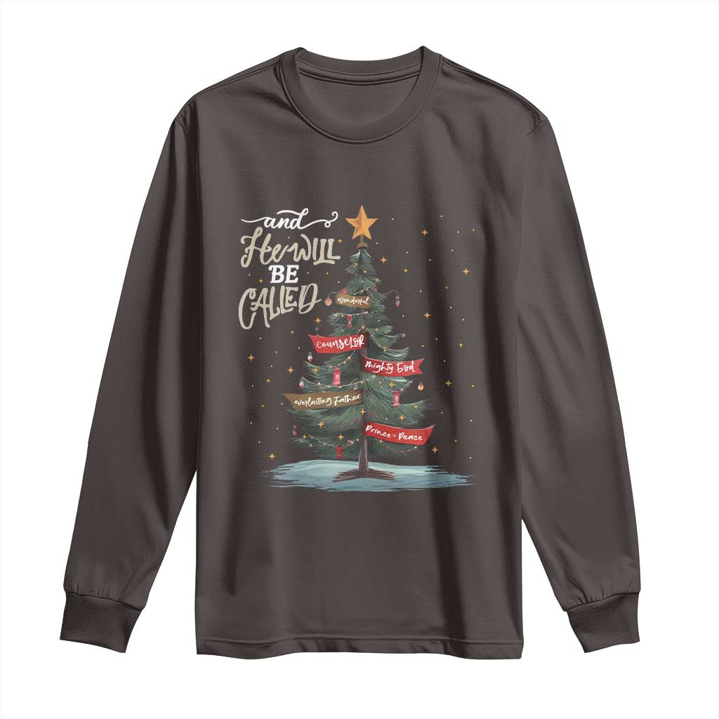 Xmas Christian Long Sleeve Shirt He Will Be Called Wonderful Counselor