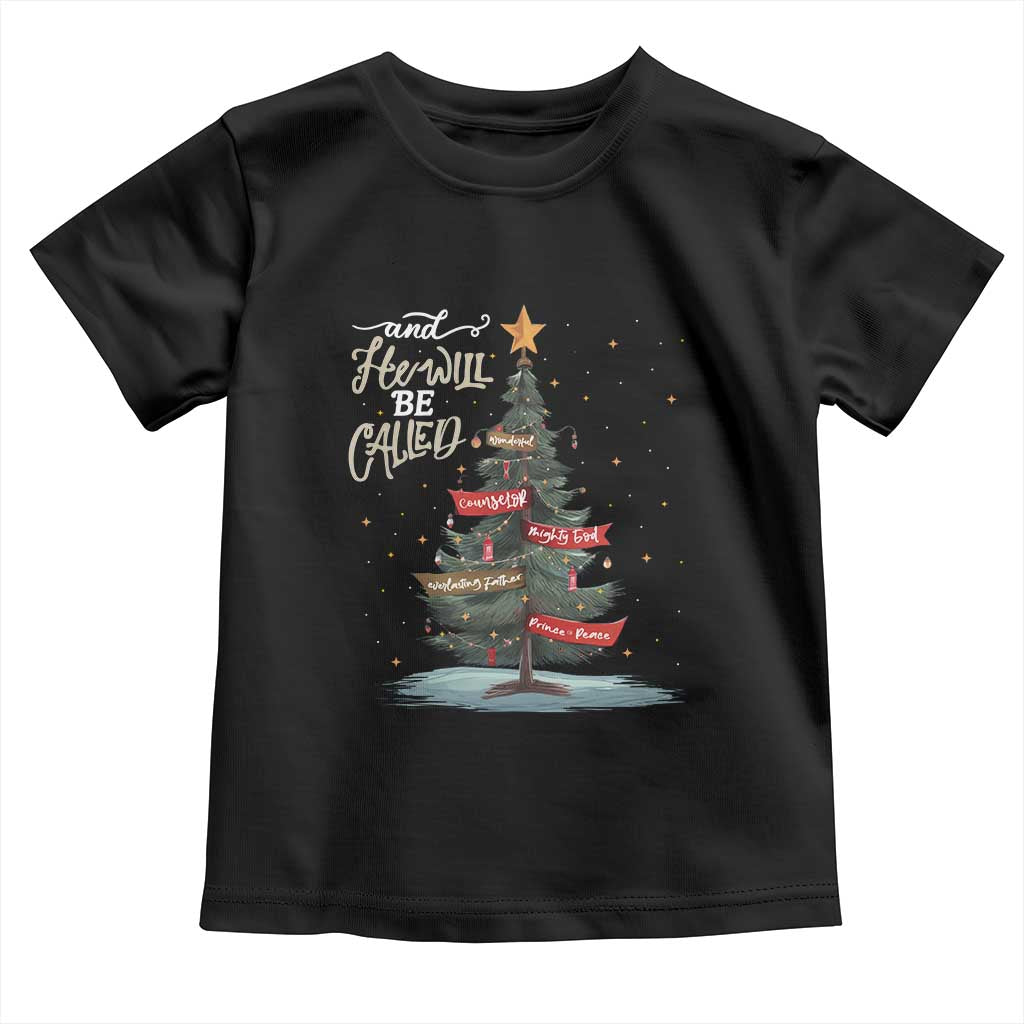 Xmas Christian Toddler T Shirt He Will Be Called Wonderful Counselor