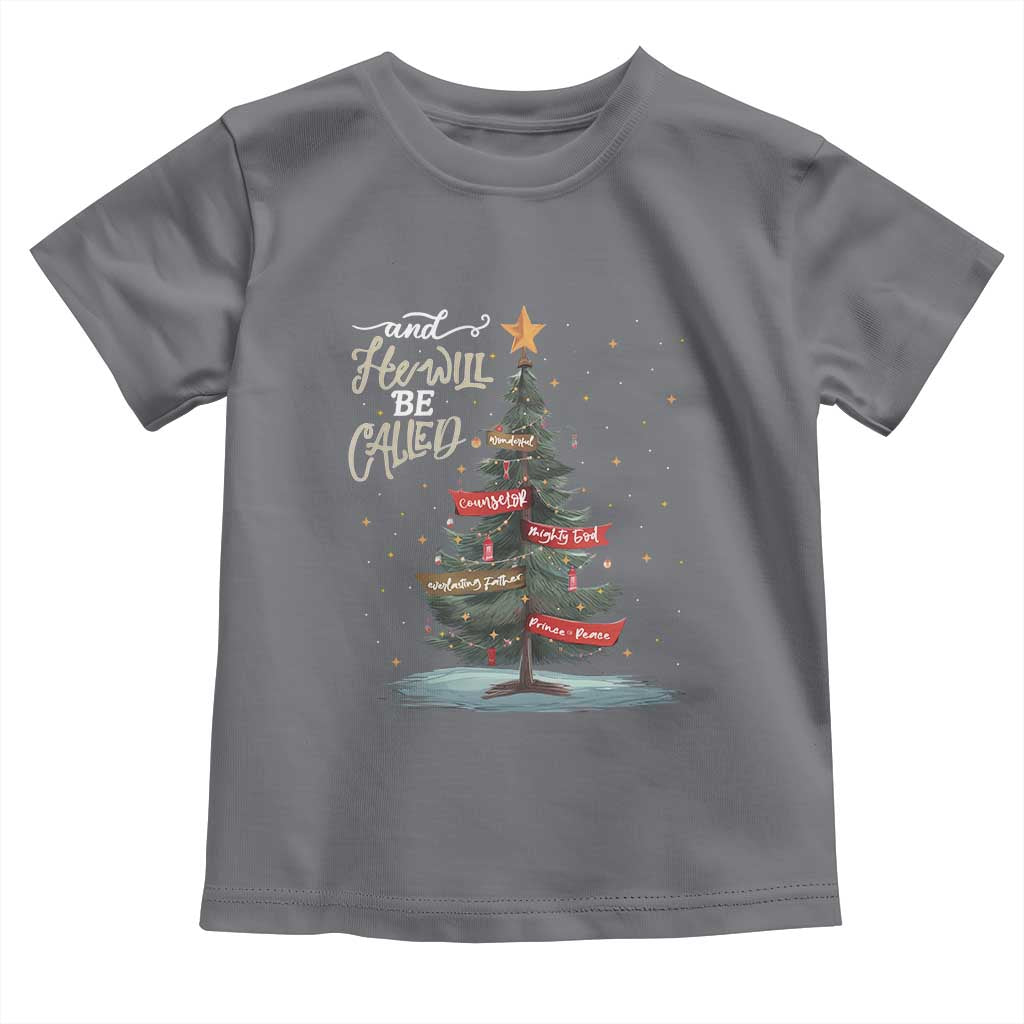 Xmas Christian Toddler T Shirt He Will Be Called Wonderful Counselor