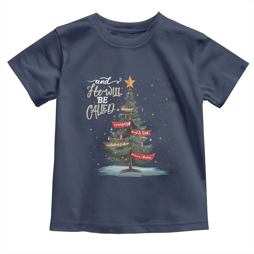 Xmas Christian Toddler T Shirt He Will Be Called Wonderful Counselor