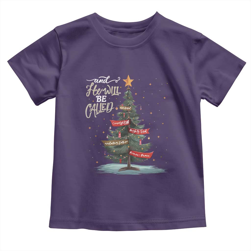 Xmas Christian Toddler T Shirt He Will Be Called Wonderful Counselor