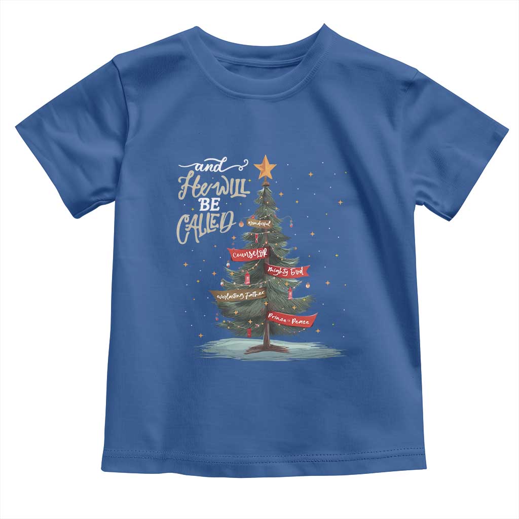 Xmas Christian Toddler T Shirt He Will Be Called Wonderful Counselor