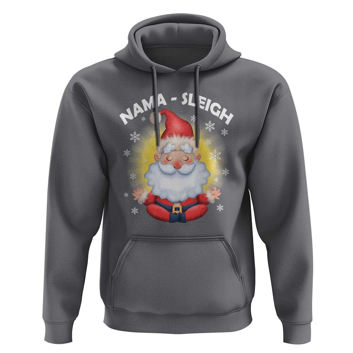Christmas Yoga Hoodie Nama Sleigh Cute Santa