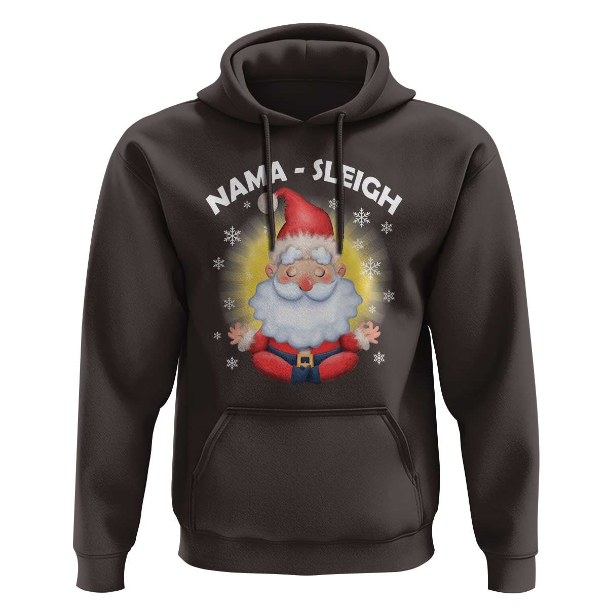 Christmas Yoga Hoodie Nama Sleigh Cute Santa