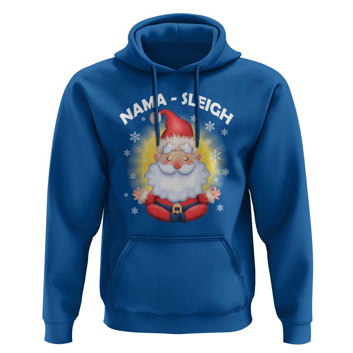 Christmas Yoga Hoodie Nama Sleigh Cute Santa