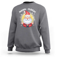 Christmas Yoga Sweatshirt Nama Sleigh Cute Santa - Wonder Print Shop