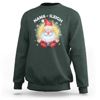 Christmas Yoga Sweatshirt Nama Sleigh Cute Santa - Wonder Print Shop